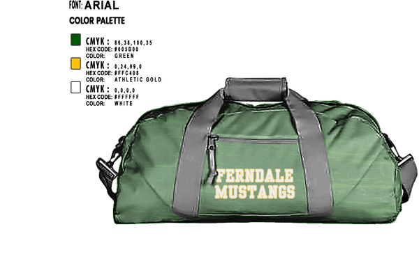 Duffle Bag, Ferndale Mustangs, , Teamtime, Team time, sublimation, custom sports apparel, team uniforms, spirit wear, spiritwear, sports uniforms, custom shirts, team store, custom team store, fundraiser sports, apparel fundraiser