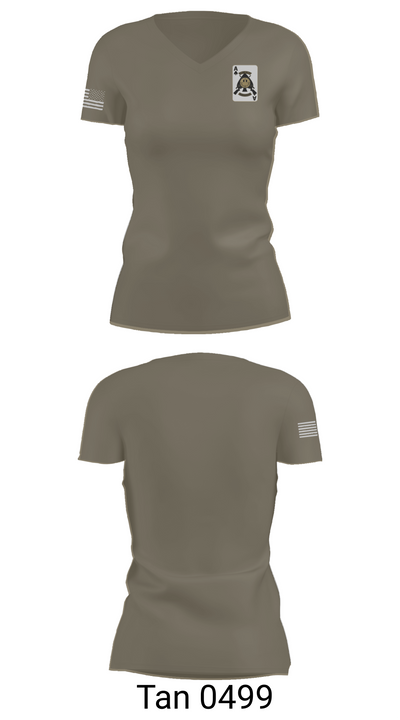 Sniper Team 58955651 Women's Short Sleeve V-neck Shirt - 65
