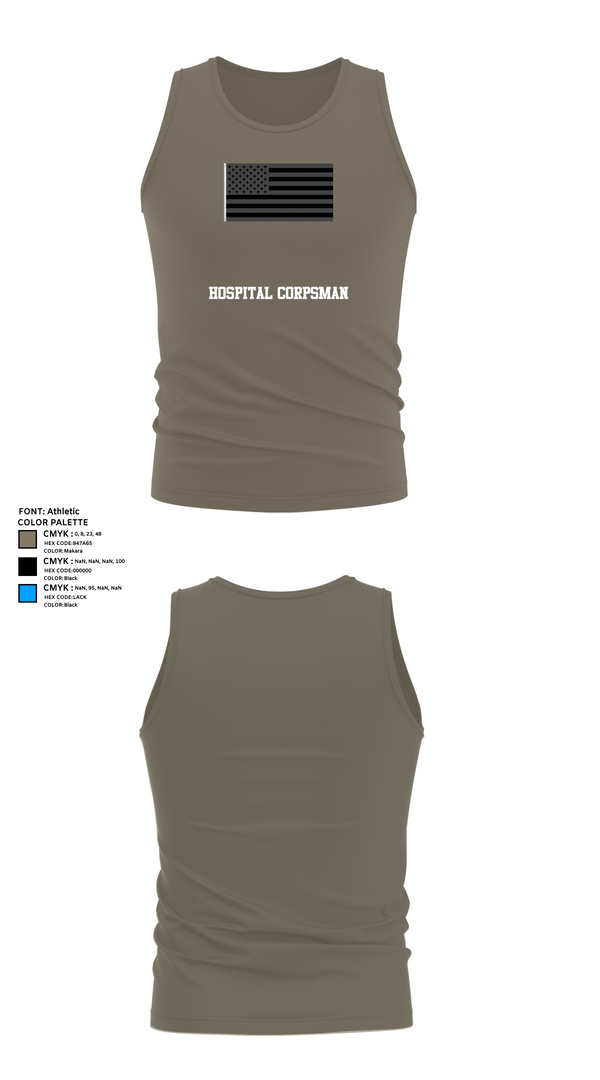 Tank Top, Hospital Corpsman, , Teamtime, Team time, sublimation, custom sports apparel, team uniforms, spirit wear, spiritwear, sports uniforms, custom shirts, team store, custom team store, fundraiser sports, apparel fundraiser