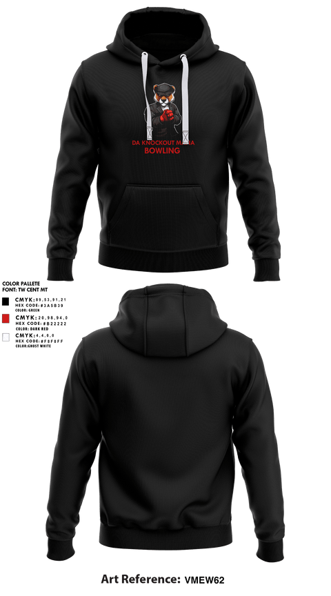 Hoodie, Da Knockout Mafia, Bowling, Teamtime, Team time, sublimation, custom sports apparel, team uniforms, spirit wear, spiritwear, sports uniforms, custom shirts, team store, custom team store, fundraiser sports, apparel fundraiser