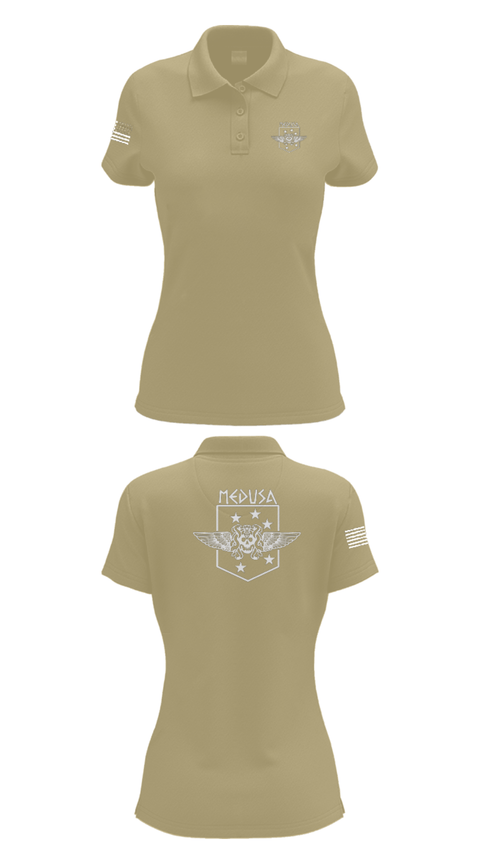 Women's Short Sleeve Performance Polo, 2D Marine Raider Battalion, Marines, Teamtime, Team time, sublimation, custom sports apparel, team uniforms, spirit wear, spiritwear, sports uniforms, custom shirts, team store, custom team store, fundraiser sports, apparel fundraiser