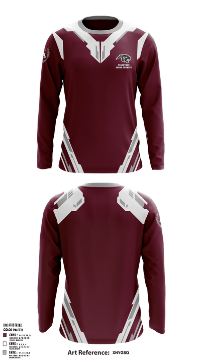 Peachtree Academy High School Cross Country 28694454 Long Sleeve Performance Shirt - 1