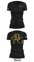 Bishop Garrigan Catholic Junior High School Track 2233966 Women's Short Sleeve V-neck Shirt - 14