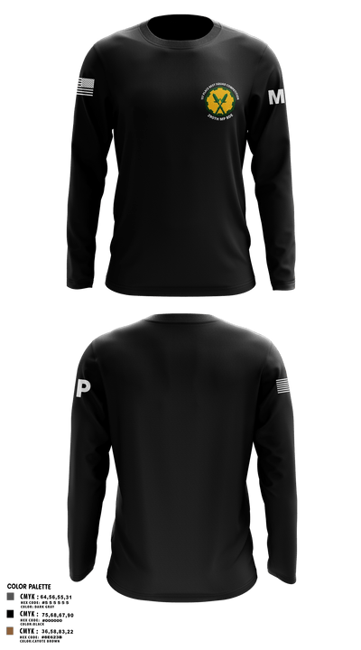 160th mp bn 37897815 Long Sleeve Performance Polo - 103