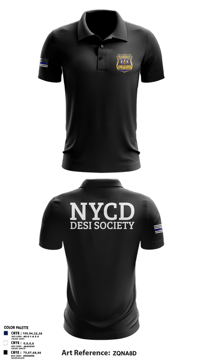 NYCD DESI SOCIETY 34062246 Short Sleeve Performance Polo - 119