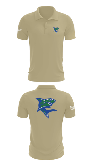 Short Sleeve Performance Polo, Bullshark Battalion, Army, Teamtime, Team time, sublimation, custom sports apparel, team uniforms, spirit wear, spiritwear, sports uniforms, custom shirts, team store, custom team store, fundraiser sports, apparel fundraiser