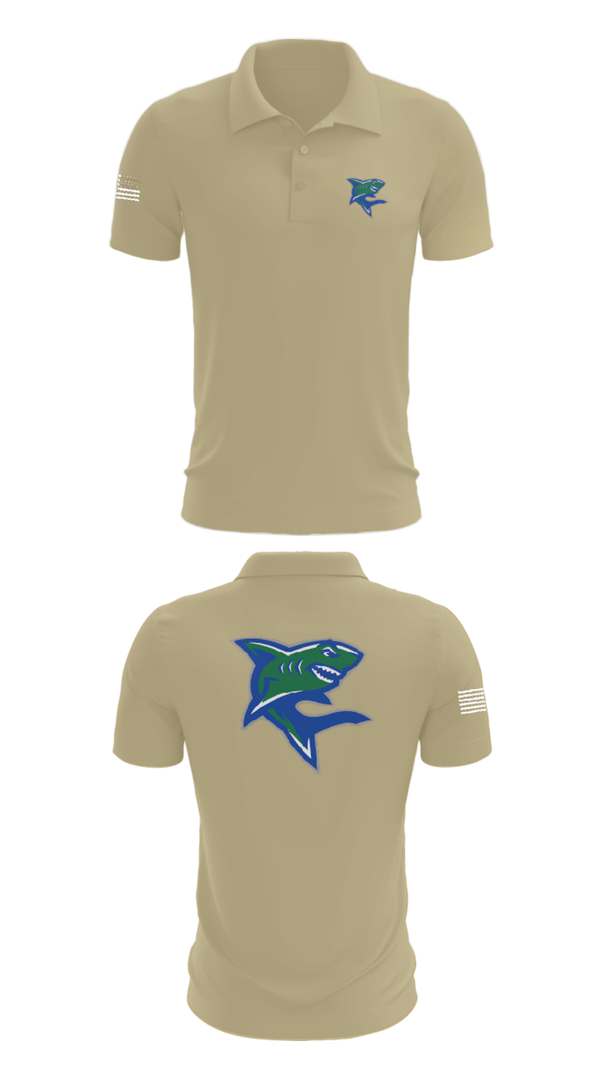 Short Sleeve Performance Polo, Bullshark Battalion, Army, Teamtime, Team time, sublimation, custom sports apparel, team uniforms, spirit wear, spiritwear, sports uniforms, custom shirts, team store, custom team store, fundraiser sports, apparel fundraiser