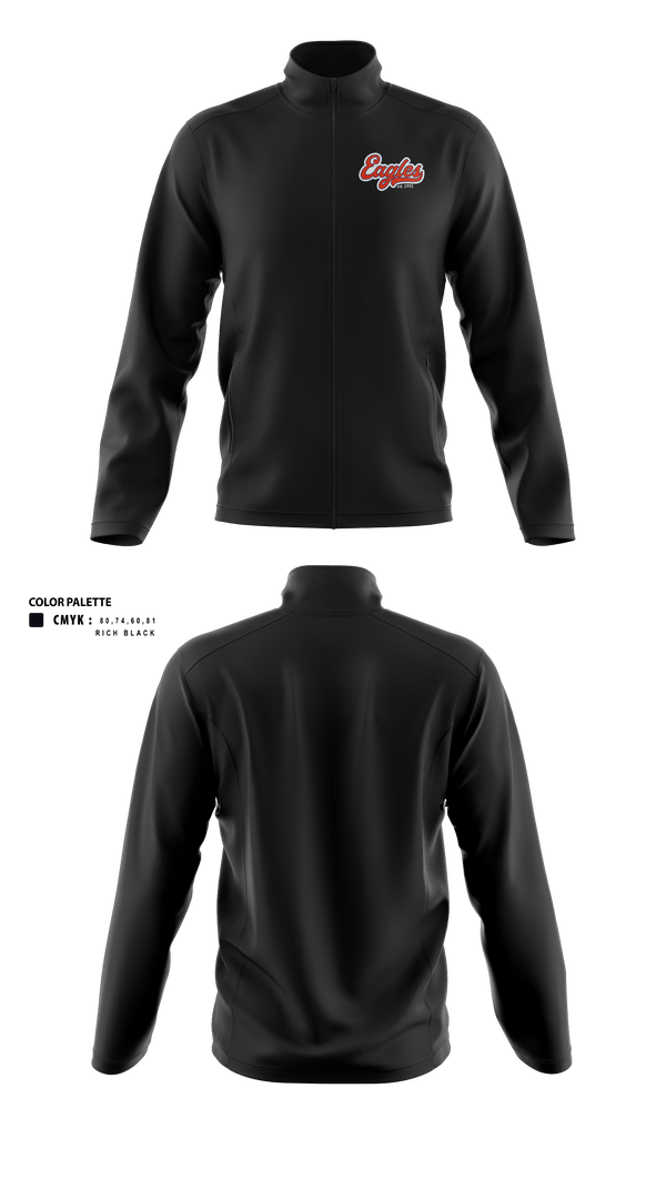 Fleece Jacket, Tri-City Eagles, Ice Hockey, Teamtime, Team time, sublimation, custom sports apparel, team uniforms, spirit wear, spiritwear, sports uniforms, custom shirts, team store, custom team store, fundraiser sports, apparel fundraiser