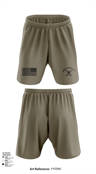 Athletic Shorts With Pockets, Bravo Company Det 1 Recruiting and Retention Battalion, National Guard, Teamtime, Team time, sublimation, custom sports apparel, team uniforms, spirit wear, spiritwear, sports uniforms, custom shirts, team store, custom team store, fundraiser sports, apparel fundraiser