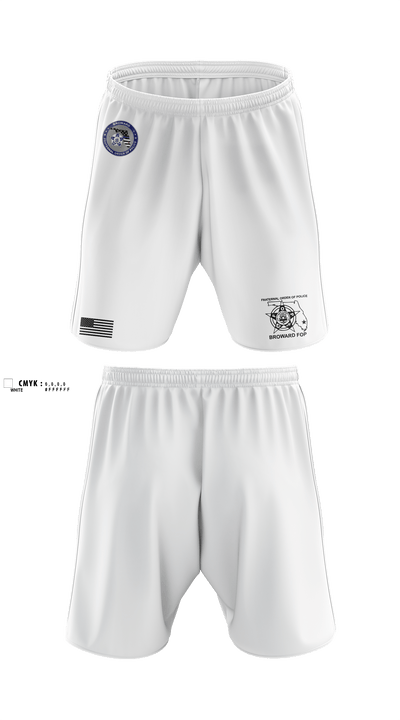 Broward Fraternal Order of Police 91005967 Athletic Shorts With Pockets - 4