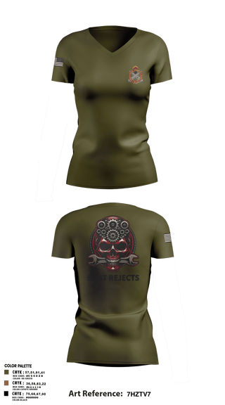 Womens Short Sleeve Vneck Shirt, 531st Hospital Center, Army, Teamtime, Team time, sublimation, custom sports apparel, team uniforms, spirit wear, spiritwear, sports uniforms, custom shirts, team store, custom team store, fundraiser sports, apparel fundraiser