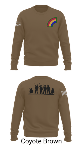 Crew Neck Sweatshirt, 42ND Infantry Division, Army, Teamtime, Team time, sublimation, custom sports apparel, team uniforms, spirit wear, spiritwear, sports uniforms, custom shirts, team store, custom team store, fundraiser sports, apparel fundraiser