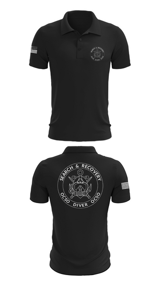 Short Sleeve Performance Polo, Underwater Search & Recovery Team, Police, Teamtime, Team time, sublimation, custom sports apparel, team uniforms, spirit wear, spiritwear, sports uniforms, custom shirts, team store, custom team store, fundraiser sports, apparel fundraiser