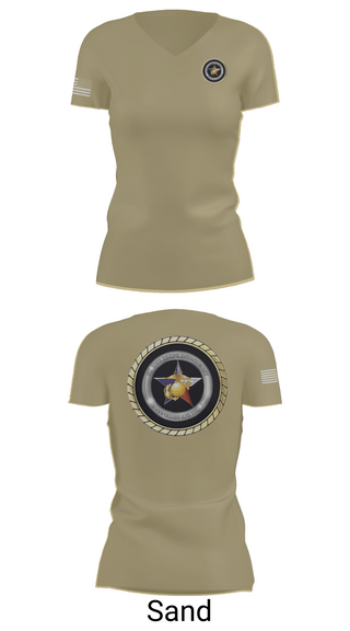 Womens Short Sleeve Vneck Shirt, Goodfellow AFB, Marines, Teamtime, Team time, sublimation, custom sports apparel, team uniforms, spirit wear, spiritwear, sports uniforms, custom shirts, team store, custom team store, fundraiser sports, apparel fundraiser