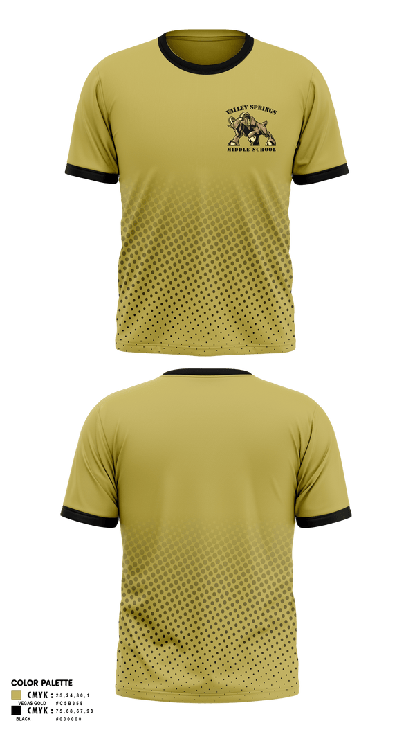 Short Sleeve Performance Shirt, Valley Springs Middle School, Spirit Store, Teamtime, Team time, sublimation, custom sports apparel, team uniforms, spirit wear, spiritwear, sports uniforms, custom shirts, team store, custom team store, fundraiser sports, apparel fundraiser
