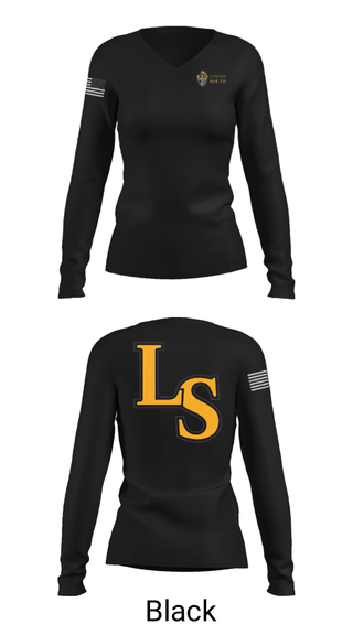 Women's Long Sleeve Vneck Shirt, Lutheran South High School Tennis, Tennis, Teamtime, Team time, sublimation, custom sports apparel, team uniforms, spirit wear, spiritwear, sports uniforms, custom shirts, team store, custom team store, fundraiser sports, apparel fundraiser