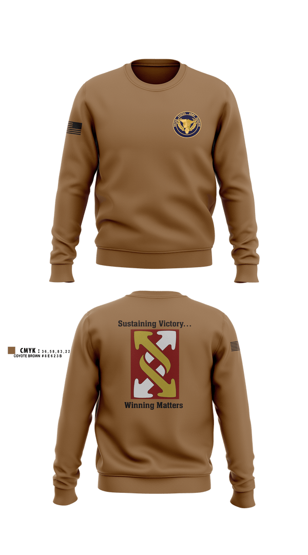 Crew Neck Sweatshirt, 143rd ESC, , Teamtime, Team time, sublimation, custom sports apparel, team uniforms, spirit wear, spiritwear, sports uniforms, custom shirts, team store, custom team store, fundraiser sports, apparel fundraiser