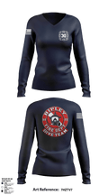 Ripley vol. fire dept 96046558 Women's Long Sleeve V-neck Shirt - 3