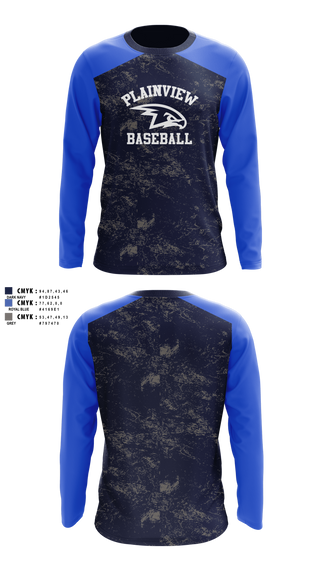 Long Sleeve Performance Shirt, Plainview Little League, Baseball, Teamtime, Team time, sublimation, custom sports apparel, team uniforms, spirit wear, spiritwear, sports uniforms, custom shirts, team store, custom team store, fundraiser sports, apparel fundraiser