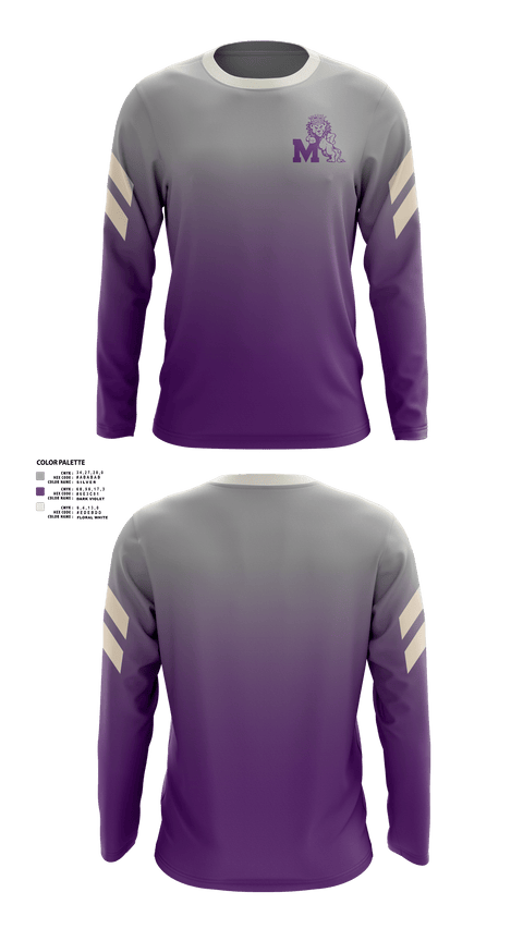 Long Sleeve Performance Shirt, Manzano Monarchs, Men's Basketball, Teamtime, Team time, sublimation, custom sports apparel, team uniforms, spirit wear, spiritwear, sports uniforms, custom shirts, team store, custom team store, fundraiser sports, apparel fundraiser