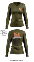 649 ENG CO649 ENG CO 61246639 Women's Long Sleeve V-neck Shirt - 1
