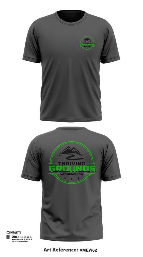 Short Sleeve Performance Shirt, Thriving Grounds Landscaping, , Teamtime, Team time, sublimation, custom sports apparel, team uniforms, spirit wear, spiritwear, sports uniforms, custom shirts, team store, custom team store, fundraiser sports, apparel fundraiser