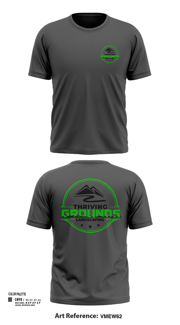 Short Sleeve Performance Shirt, Thriving Grounds Landscaping, , Teamtime, Team time, sublimation, custom sports apparel, team uniforms, spirit wear, spiritwear, sports uniforms, custom shirts, team store, custom team store, fundraiser sports, apparel fundraiser