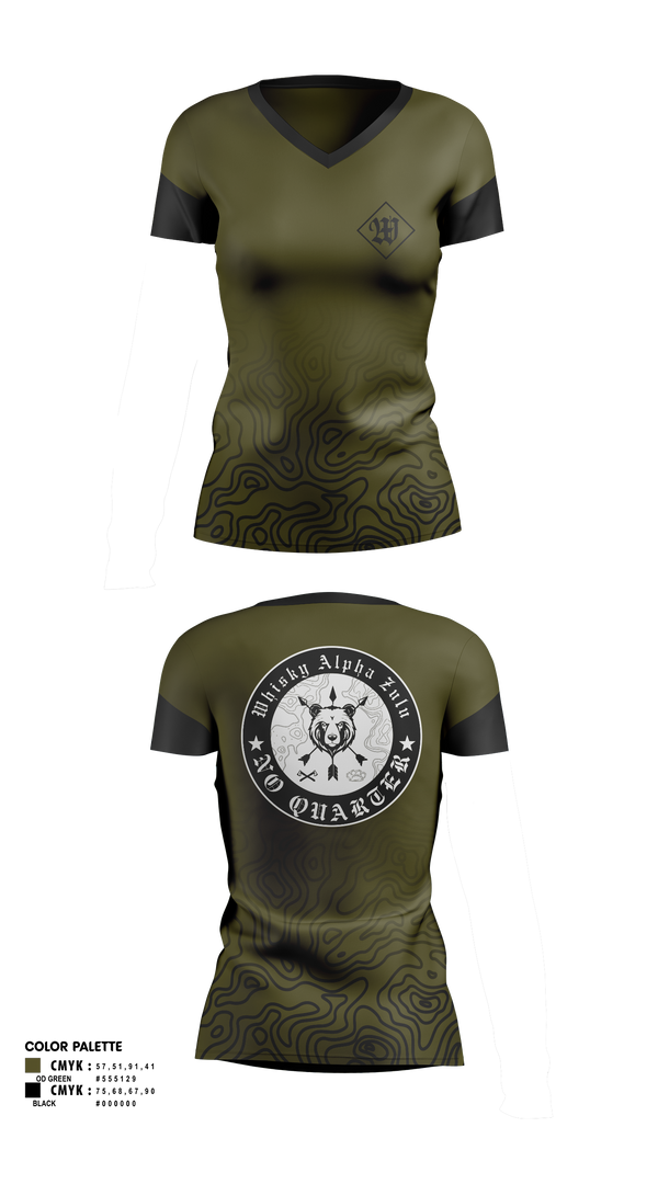 Womens Short Sleeve Vneck Shirt, Whiskey Alpha Zulu, , Teamtime, Team time, sublimation, custom sports apparel, team uniforms, spirit wear, spiritwear, sports uniforms, custom shirts, team store, custom team store, fundraiser sports, apparel fundraiser