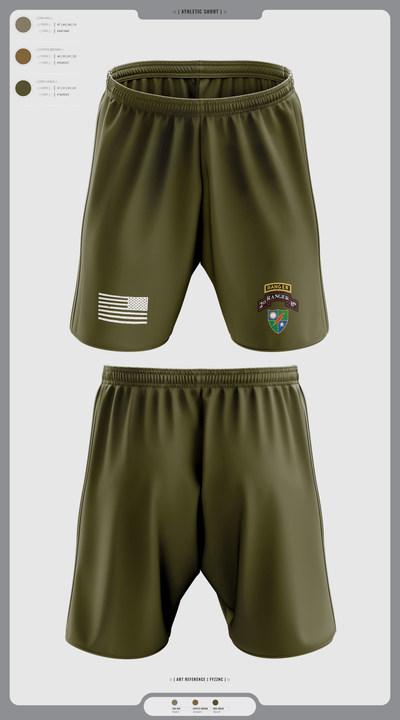 75th Ranger regiment 1725883 Athletic Shorts With Pockets - 3