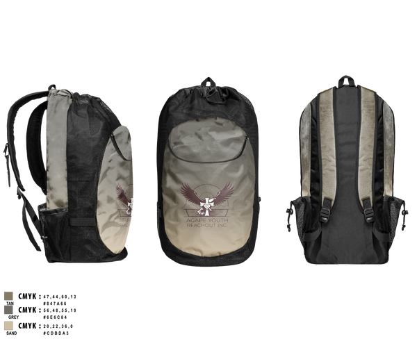 Gear Bag, Agape Youth Reachout inc, , Teamtime, Team time, sublimation, custom sports apparel, team uniforms, spirit wear, spiritwear, sports uniforms, custom shirts, team store, custom team store, fundraiser sports, apparel fundraiser