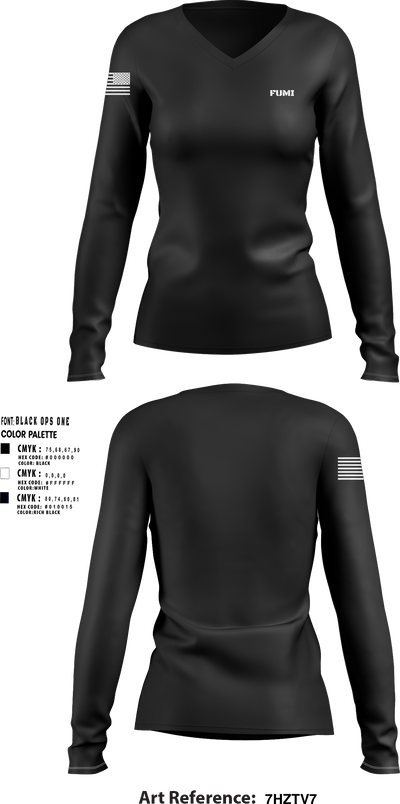 Fumi 17974754 Women's Long Sleeve V-neck Shirt - 3