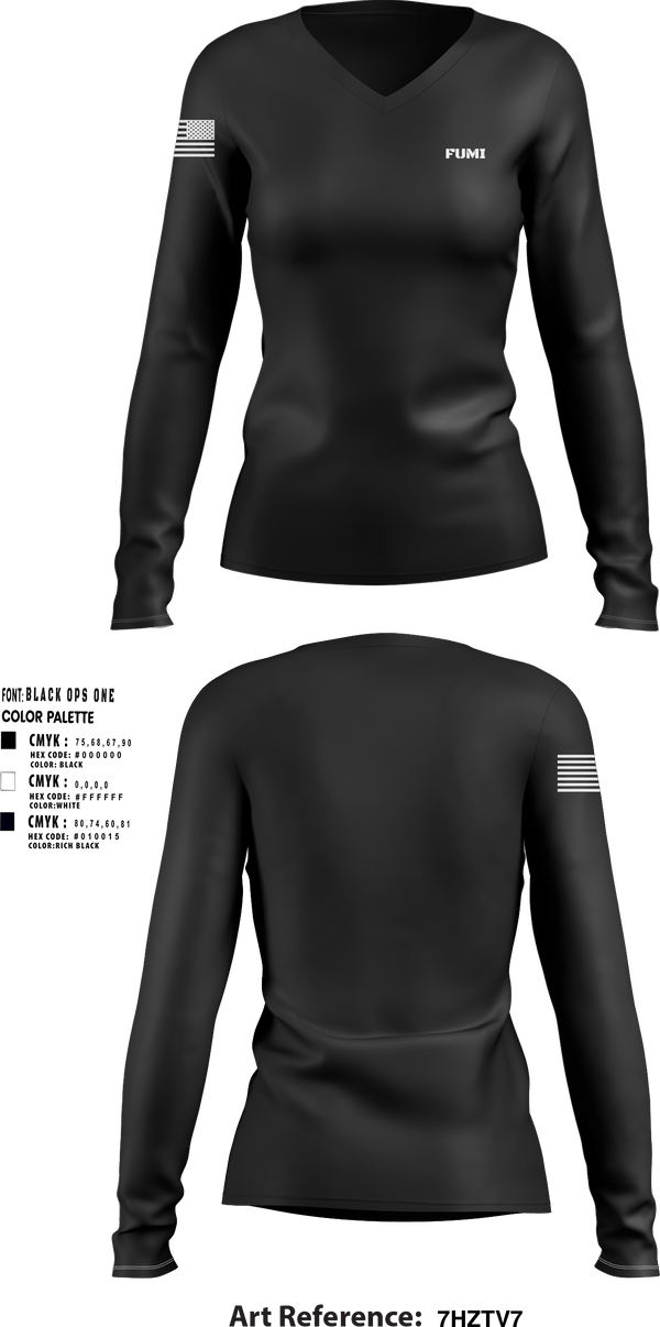 Womens Long Sleeve Vneck Shirt, Fumi, Navy, Teamtime, Team time, sublimation, custom sports apparel, team uniforms, spirit wear, spiritwear, sports uniforms, custom shirts, team store, custom team store, fundraiser sports, apparel fundraiser