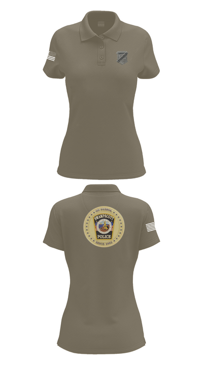 Swampscott Police 55581807 Women's Short Sleeve Performance Polo  - 71