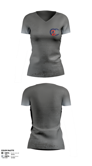 Womens Short Sleeve Vneck Shirt, C2C Property Solutions, , Teamtime, Team time, sublimation, custom sports apparel, team uniforms, spirit wear, spiritwear, sports uniforms, custom shirts, team store, custom team store, fundraiser sports, apparel fundraiser