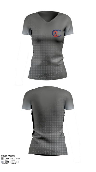 C2C Property Solutions 59696330 Women's Short Sleeve V-neck Shirt - 1