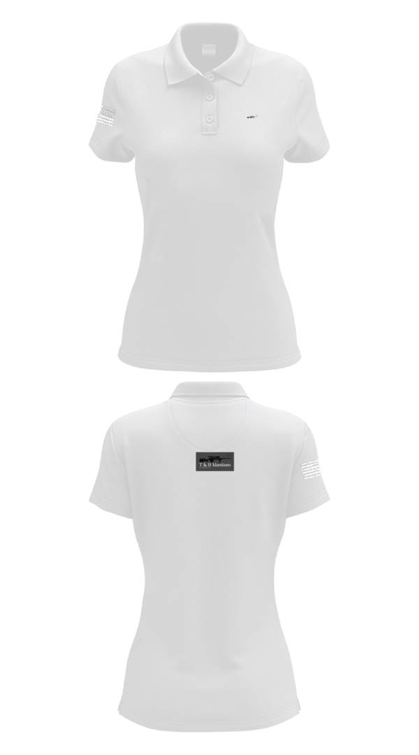 Womens Short Sleeve Performance Polo, T&D Munitions, , Teamtime, Team time, sublimation, custom sports apparel, team uniforms, spirit wear, spiritwear, sports uniforms, custom shirts, team store, custom team store, fundraiser sports, apparel fundraiser