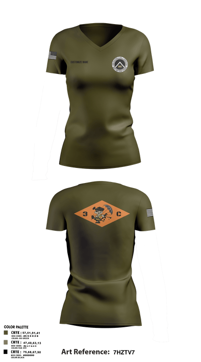 3rd Platoon, CCo, 1-508th PIR 77513198 Women's Short Sleeve Performance Polo  - 14