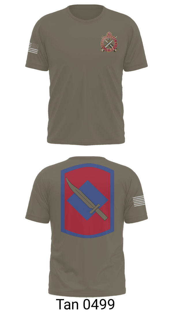 Short Sleeve Performance Shirt, Fox Company 39th BSB (FA FSC), National Guard, Teamtime, Team time, sublimation, custom sports apparel, team uniforms, spirit wear, spiritwear, sports uniforms, custom shirts, team store, custom team store, fundraiser sports, apparel fundraiser