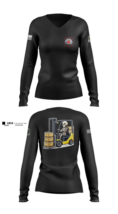 2D LAAD Women's Long Sleeve V-neck Shirt - 1