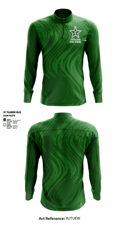 Estacada High School Swimming 46446470 Quarter Zip Jacket - 1