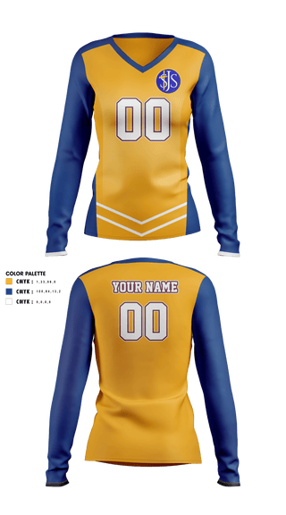Women's Long Sleeve Vneck Shirt, St Joseph Catholic School Volleyball, Women's Volleyball, Teamtime, Team time, sublimation, custom sports apparel, team uniforms, spirit wear, spiritwear, sports uniforms, custom shirts, team store, custom team store, fundraiser sports, apparel fundraiser