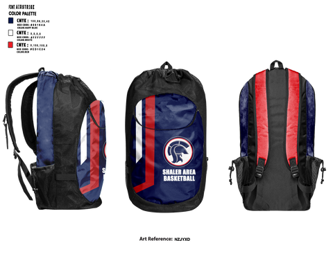 Gear Bag, Shaler Area Elementary Basketball Association, Men's Basketball, Teamtime, Team time, sublimation, custom sports apparel, team uniforms, spirit wear, spiritwear, sports uniforms, custom shirts, team store, custom team store, fundraiser sports, apparel fundraiser