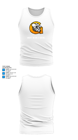 Tank Top, Grant Middle School, Spirit Store, Teamtime, Team time, sublimation, custom sports apparel, team uniforms, spirit wear, spiritwear, sports uniforms, custom shirts, team store, custom team store, fundraiser sports, apparel fundraiser