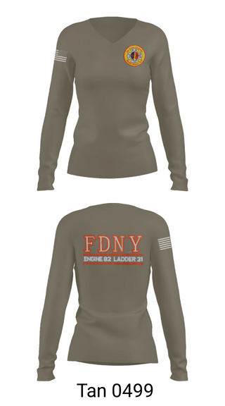 Women's Long Sleeve Vneck Shirt, LA CASA GRANDE E82 and L31, Fire Department, Teamtime, Team time, sublimation, custom sports apparel, team uniforms, spirit wear, spiritwear, sports uniforms, custom shirts, team store, custom team store, fundraiser sports, apparel fundraiser
