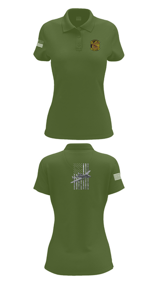 Womens Short Sleeve Performance Polo, 74 FGS, Air Force, Teamtime, Team time, sublimation, custom sports apparel, team uniforms, spirit wear, spiritwear, sports uniforms, custom shirts, team store, custom team store, fundraiser sports, apparel fundraiser