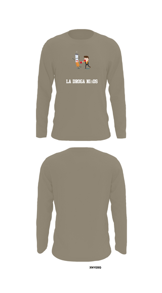 Long Sleeve Performance Shirt, La droga niños, Navy, Teamtime, Team time, sublimation, custom sports apparel, team uniforms, spirit wear, spiritwear, sports uniforms, custom shirts, team store, custom team store, fundraiser sports, apparel fundraiser