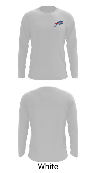 Keystone Bills Football and Cheer 89420686 Long Sleeve Performance Shirt - 7