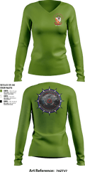 3rd Intelligence Battalion 49807001 Women's Long Sleeve V-neck Shirt - 1