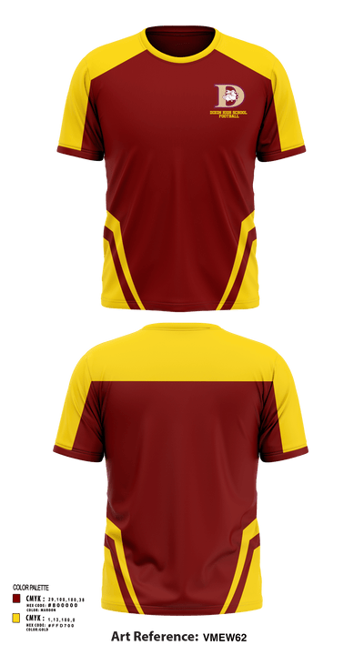 Dixon High School Football 48460538 Short Sleeve Performance Shirt - 118