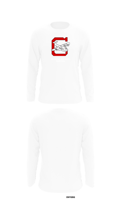 Columbiana High School Basketball 83089115 Long Sleeve Performance Shirt - 8